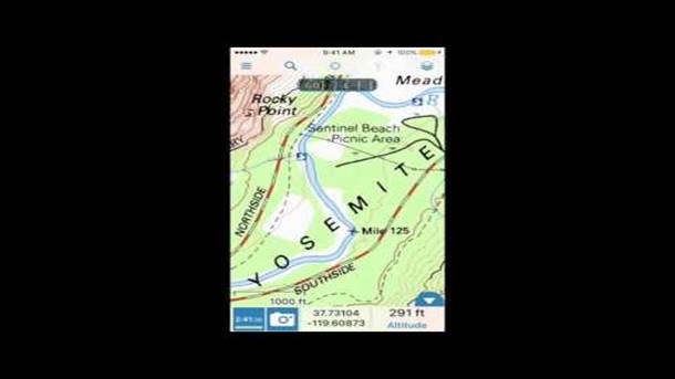 Video web content titled: Using the Gaia GPS Main Map Screen